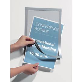 Durable Sichttasche DURAFRAME®, magnetisch, selbstklebend, PVC, A4, silber, 10 Stück Artikelbild