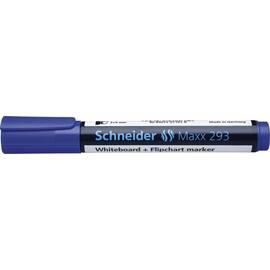 SCHNEIDER Boardmarker Maxx 293, Flipchartmarker, Whiteboardmarker, Keilspitze, blau, 2-5mm, 1 Stück Artikelbild