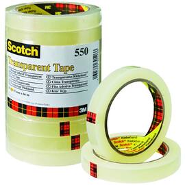 Disktape SCOTCH 550 15mmx66m transp. produktbilde
