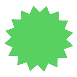 Salgsplakat stjerner 18cm/300g n.grønn20 produktbilde