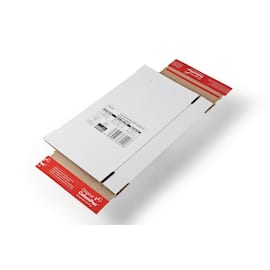 ColomPac Kurierpaket mit Haftklebeverschluss und Aufreißfaden, 139x216x29mm (2 DVDs), Weiß, 20 Stück Artikelbild