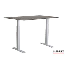 SUN-FLEX® Bord VI höj/sänk 120x80 vit/grå produktfoto