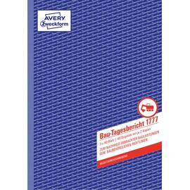 Avery Formularbuch Bau-Tagesbericht 1777, A4, selbstdurchschreibend, 3x40 Blatt Artikelbild