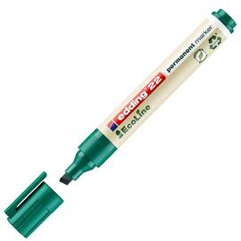 edding Permanentmarker 22, EcoLine, nachfüllbar, Keilspitze, 1-5 mm, grün Artikelbild