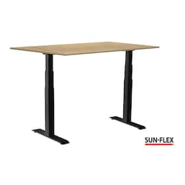 SUN-FLEX® Bord VI höj/sänk 120x80 svart/björk produktfoto