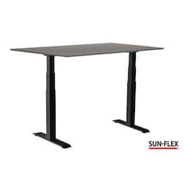 SUN-FLEX® Bord VI höj/sänk 140x80 svart/grå produktfoto