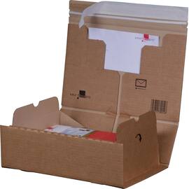 Smartbox Pro Packbox A4 mit Haftklebeverschluss und Aufreißfaden, Post-Versandkarton, portooptimiert, 305x210x110mm, braun, 20 Stück Artikelbild