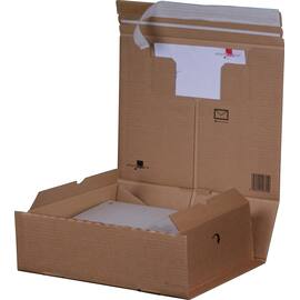Smartbox Pro Packbox A5+ mit Haftklebeverschluss und Aufreißfaden, Post-Versandkarton, 230x166x90mm, braun, 20 Stück Artikelbild