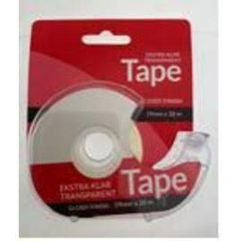 Tape med dispenser 19mmx20m klar produktbilde