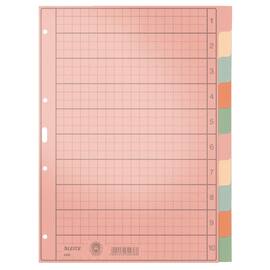 Leitz Ordnerregister A4, blanko, 10 Blatt, Tauenpapier, mit farbigen Taben Artikelbild