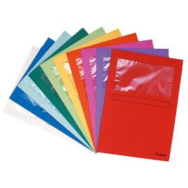 Exacompta Mapp m.fönster sort.färg produktfoto