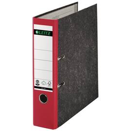 Leitz Hartpappe-Ordner mit Wolkenmarmor, 80mm, Rot Artikelbild
