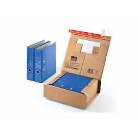 ColomPac Paket-Versandkarton mit Haftklebeverschluss und Aufreissfaden, 1-wellig, 215x155x43mm (A5), Braun, 20 Stück pro Packung, 5 Packungen Artikelbild
