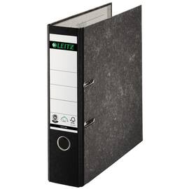 Leitz Hartpappe-Ordner mit Wolkenmarmor, 80mm, Schwarz Artikelbild