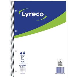 Lyreco Collegeblock A4, Notizbuch, Geschäftsbuch, kariert, 70g, 4-fach gelocht, 80 Blatt, 1 Stück Artikelbild