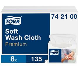 Vaskeklut TORK Premium 30x19 hvit (135) produktbilde