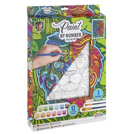 Paint By Number Lion Canvas - 30x40cm produktbilde