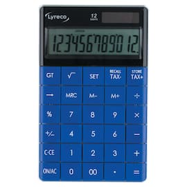 Kalkulator LYRECO 12siffer blå produktbilde