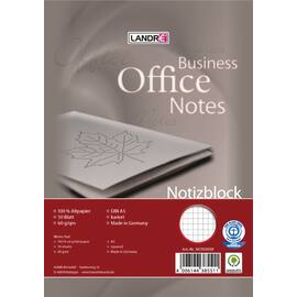 LANDRÉ Spiralnotizblock Recycling, kariert 5 mm, A5, 60 g/m², 50 Blatt, 1 Stück Artikelbild