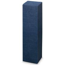 Flaschenkarton mit Leinenstruktur für 1 Flasche stehend, 90x90x355mm, dunkelblau, 50 Stück Artikelbild