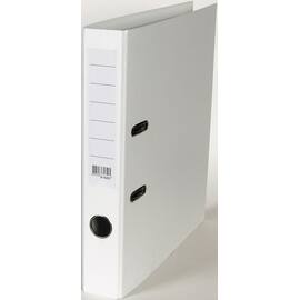 Smalordner A4 50mm m/skinne hvit produktbilde