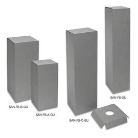 Flaschenkarton Santorin für 1 Flasche stehend, 230x90x90mm, grau, 25 Stück Artikelbild