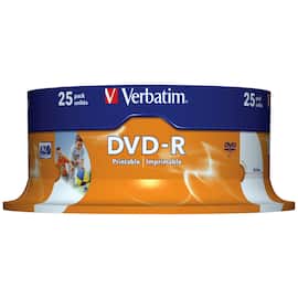 DVD-R VERBATIM 4.7GB 16X print spin (25) produktbilde