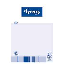 Kladdeblokk LYRECO A5 rutet m/2 hull produktbilde