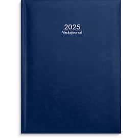 Burde Veckojournal 2025 konstläder blå - 1110 produktfoto