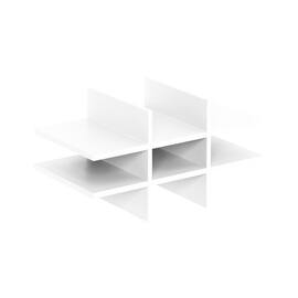 deNord Design Postinsats 762x377x385 vit produktfoto