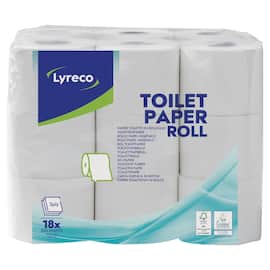 Lyreco Toilettenpapier, WC-Papier, 3-lagig, 250 Blatt, weiß, 18 Rollen Artikelbild