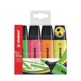 STABILO Boss Text-Marker, Set mit 4 Stiften Artikelbild