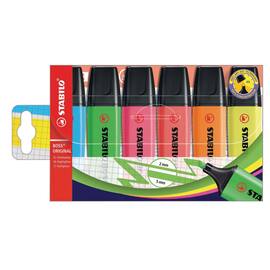 STABILO Boss Text-Marker, Set mit 6 Stiften Artikelbild