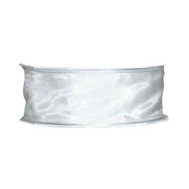 Uni Plus Lyon Geschenkband, weiss, breit mit Drahtkante, 40 mm x 25 lfm, 1 Rolle Artikelbild