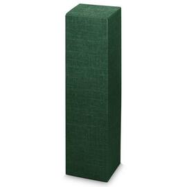 Flaschenkarton mit Leinenstruktur für 1 Flasche stehend, 90x90x355mm, dunkelgrün, 50 Stück Artikelbild