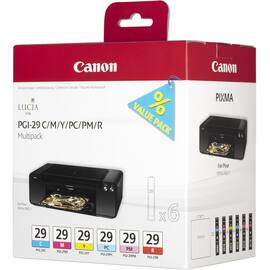 Blekk CANON PGI-29 CMY/PC/PM/R (6) produktbilde