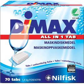 Maskinoppvask DIMAX tabletter (70) produktbilde