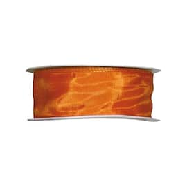 Uni Plus Lyon Geschenkband, orange, schmal mit Drahtkante, 25 mm x 25 lfm, 1 Rolle Artikelbild