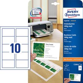 Visittkort AVERY ILC 85x54mm 200g (250) produktbilde