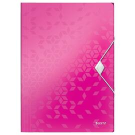 Leitz Eckspannermappe WOW, Flügelmappe, mit Gummizug, A4, PP, pink metallic, 235x320mm, 1 Stück Artikelbild