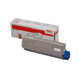 OKI Original Toner C 610, Lasertoner, Tonerkartusche, gelb, 1 Stück Artikelbild