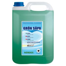 NORDEX Allrengöring Grönsåpa, luktfri, grön, 5l produktfoto