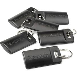 TimeMoto TM-110 RFID-Anhänger, Zeiterfassungschips, Schlüsselanhänger, schwarz, 25 Stück Artikelbild