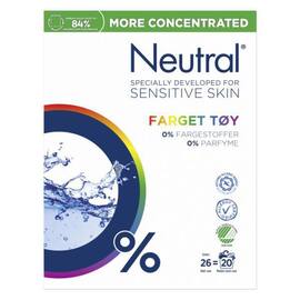 Tøyvask NEUTRAL Pulver Kulørt 975g produktbilde