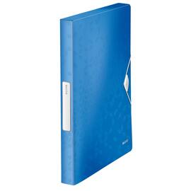 Leitz Ablagebox WOW, Dokumentenbox, Heftbox, A4, PP, blau metallic, 250x330x37mm, 1 Stück Artikelbild
