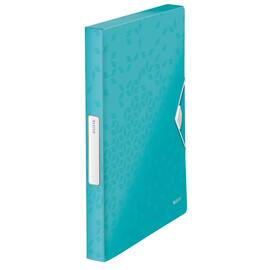 Leitz Ablagebox WOW, Dokumentenbox, Heftbox, A4, PP, eisblau, 250x330x37mm, 1 Stück Artikelbild