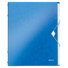 Leitz Ordnungsmappe WOW mit 6 Fächern, Projektmappe, Fachmappe, A4, PP, blau metallic, 1 Stück Artikelbild