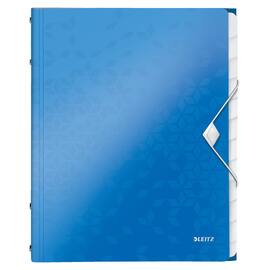 Leitz Ordnungsmappe WOW mit 12 Fächern, Projektmappe, Fachmappe, A4, PP, blau metallic, 1 Stück Artikelbild