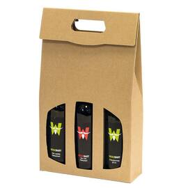 Geschenkbox für 3 Flaschen Natur Artikelbild