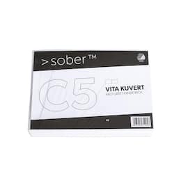 SOBER® Kuvert konsument-fp C5 FH vit produktfoto